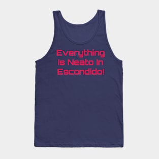 Everything  Is Neato In  Escondido! Red-Pink Compu Tank Top